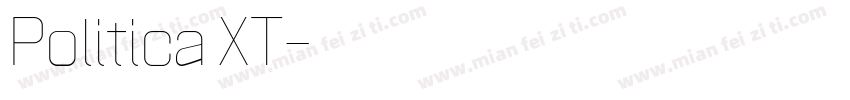 Politica XT字体转换